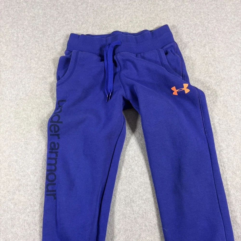 Under Armour Kids Purple Fleece Sweatshirt and Joggers Tracksuit Set Size Large